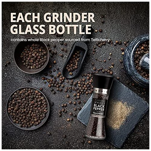 Sprig Gourmet Black Pepper Grinder - World's Finest, 100 g Grinder Bottle-5.webp